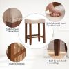 COOLMORE Bar Stools with Back and Footrest Counter Height Bar Chairs 2PC /SET