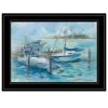 "Dockside" By Tracy Owen-Cullimore, Ready to Hang Framed Print, Black Frame