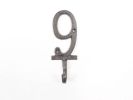 Cast Iron Number 8 Wall Hook 6""