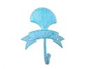 Rustic Silver Cast Iron Palm Tree Beach Hook 8""