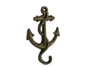 Rustic Silver Cast Iron Anchor Paperweight 5""