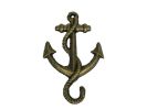 Rustic Silver Cast Iron Anchor Paperweight 5""