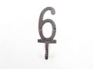Cast Iron Number 8 Wall Hook 6""