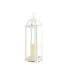 Medium Country White Open Top Lantern