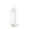 Medium Country White Open Top Lantern