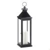 SMALL GLOSSY BLACK LANTERN