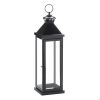 SMALL GLOSSY BLACK LANTERN