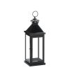 SMALL GLOSSY BLACK LANTERN