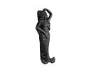 Whitewashed Cast Iron Mermaid Door Knocker 7""