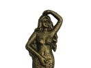Whitewashed Cast Iron Mermaid Door Knocker 7""