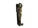 Whitewashed Cast Iron Mermaid Door Knocker 7""