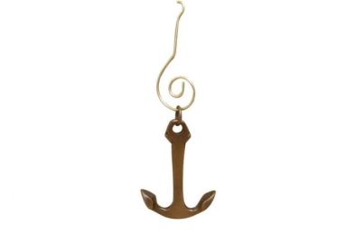 Christmas Ornament Wall Sign (Options: Antique Copper Anchor)