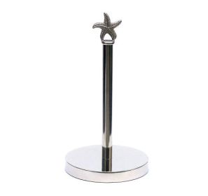 Country Rooster Paper Towel Holder (Options: Chrome Starfish)