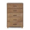 Modern Farmhouse Solid Wood 5 Drawer Bedroom Chest
