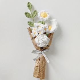 Fashion Personality Handmade Woven Flower (Option: HS008 White)