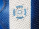 Rustic Light Blue And White Decorative Ship Wheel With Sailboat 12""
