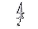 Rustic Silver Cast Iron Number 7 Wall Hook 6""