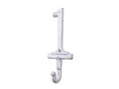 Whitewashed Cast Iron Number 9 Wall Hook 6""