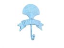 Rustic Silver Cast Iron Palm Tree Beach Hook 8""