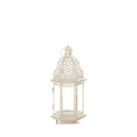 TRADITIONAL WHITE LANTERN (Options: Small Distressed)