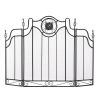 GOLD FLEUR-DE-LIS FIREPLACE SCREEN