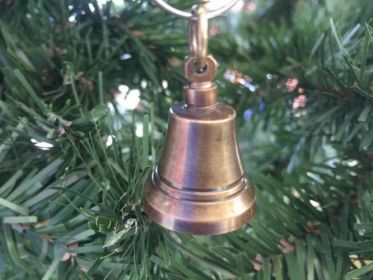 Christmas Ornament Wall Sign (Options: Antique Brass Bell)