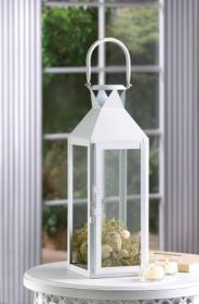 White Moroccan Style Lantern (Options: White Manhattan)